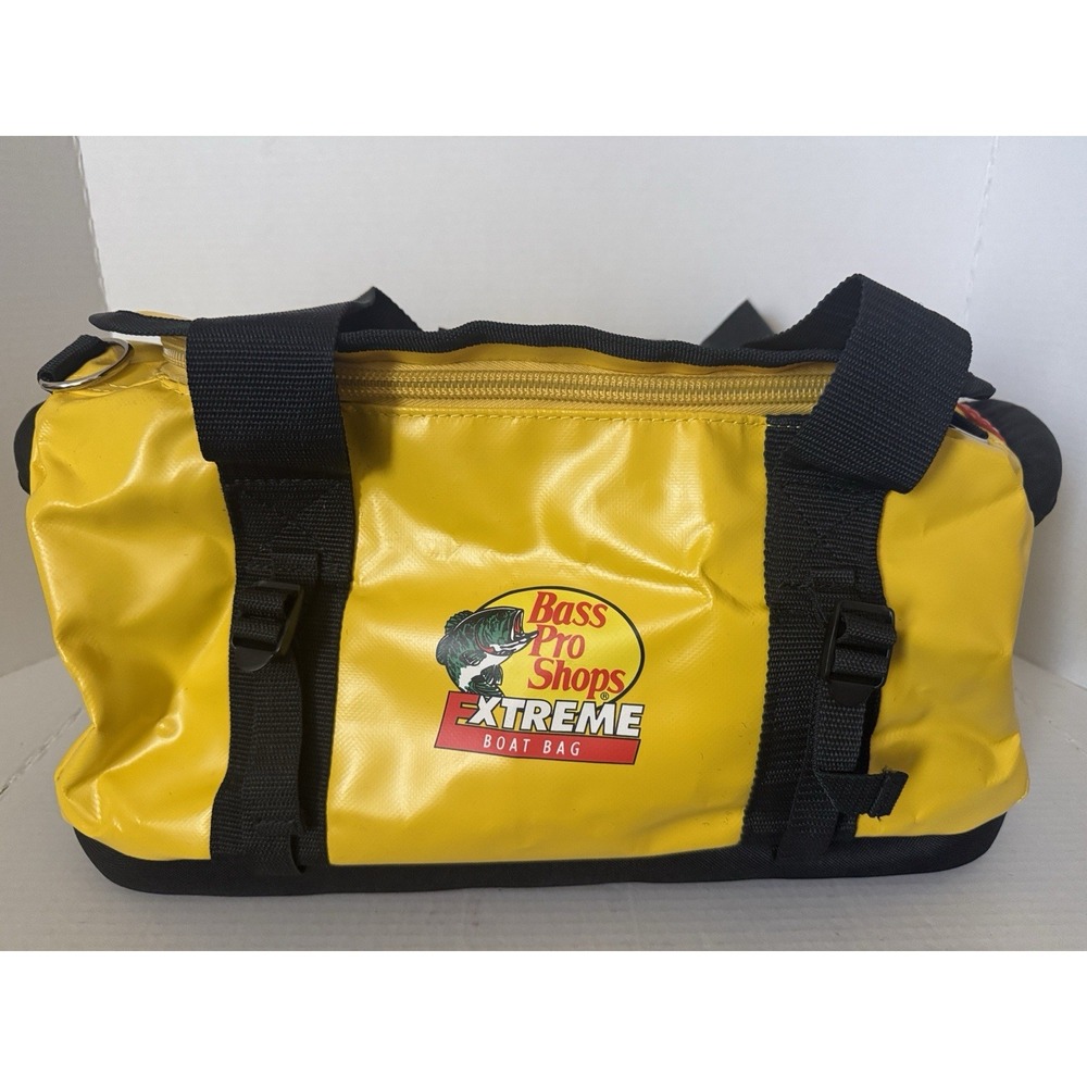 Bass Pro Shops Extreme Boat Bag Duffle Yellow Deck Tuff Waterproof 18x10x10"